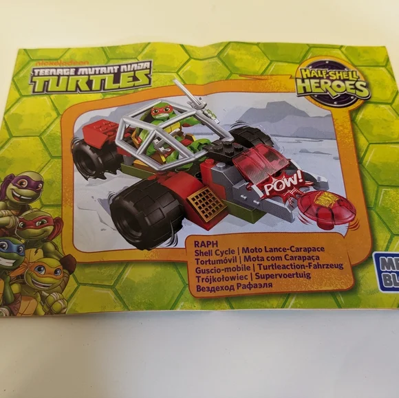 Mega Bloks TMNT Half Shell Heroes Raphael Shell Cycle - Picture 2 of 2